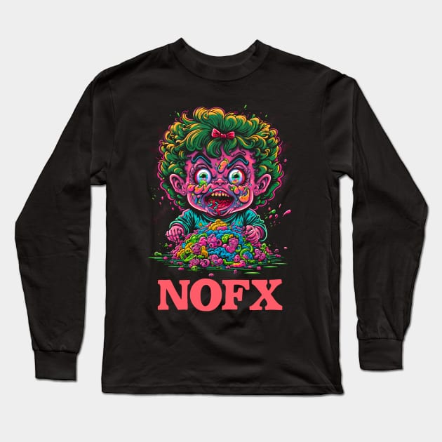 NOFX -- Original 90s Style Fan Art Long Sleeve T-Shirt by unknown_pleasures